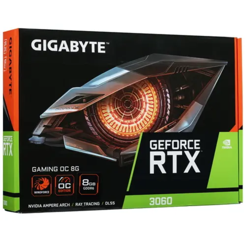 Видеокарта GIGABYTE GeForce RTX 3060 GAMING OC GV-N3060GAMING OC-8GD