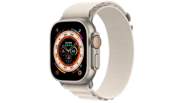 Смарт-часы Apple Watch Ultra 49mm Titanium Case with Starlight Alpine Loop (Size L) MQFT3EL/A