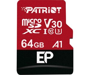 Карта памяти Patriot Memory EP microSDXC V30 A1 64 ГБ (PEF64GEP31MCX)