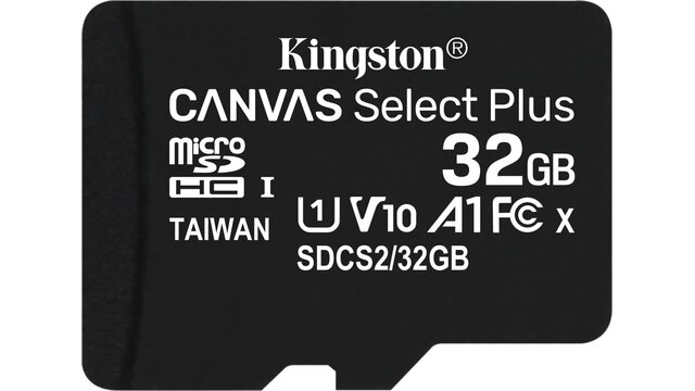 Карта памяти Kingston microSD Canvas Select Plus 32 ГБ SDCS2/32GB
