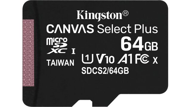 Карта памяти Kingston microSD Canvas Select Plus 64 ГБ SDCS2/64GB