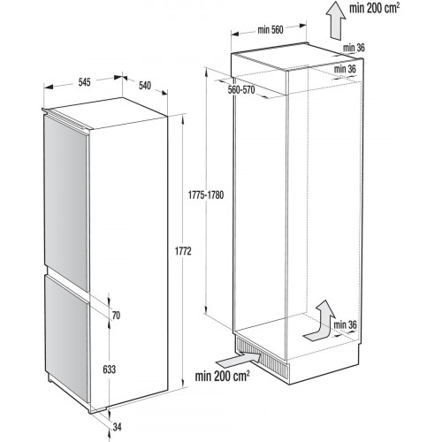 Холодильник Gorenje NRKI418FA0 - фото 2