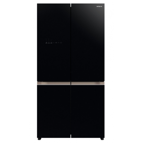 Холодильник Hitachi R-WB720VUC0 GBK, черное стекло