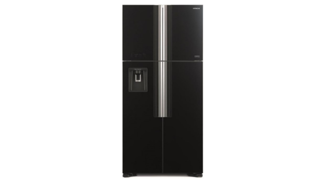 Холодильник Hitachi R-W660PUC7 GBK, черное стекло