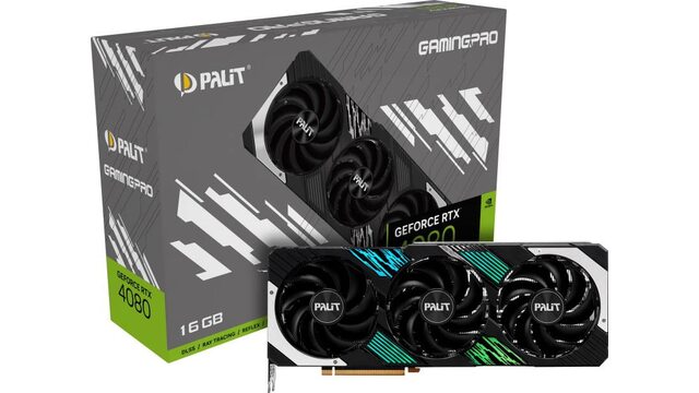 Видеокарта Palit GeForce RTX 4080 GamingPro (NED4080019T2-1032A)