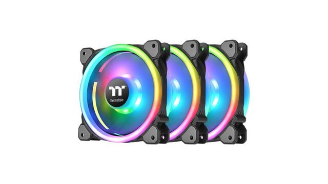 Вентилятор Thermaltake Riing Trio 12 RGB TT Premium Black (3-Fan Pack) (CL-F072-PL12SW-A)