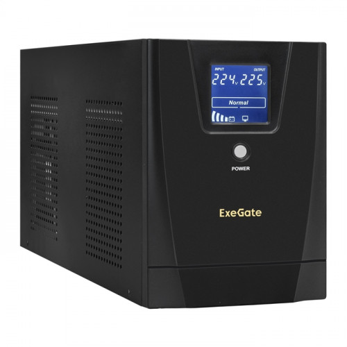ИБП Pure Sine Wave ExeGate SinePower UHB-3000.LCD.AVR.C13.RJ.USB.2U EP285645RUS