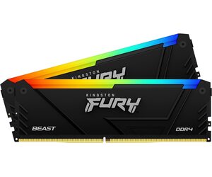 Оперативная память Kingston Fury Beast DDR4 RGB 2x32Gb KF432C16BB2AK2/64