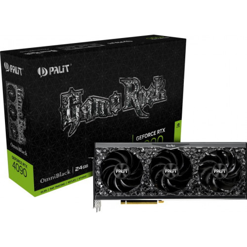Видеокарта Palit GeForce RTX 4090 GameRock OmniBlack (NED4090019SB-1020Q) - фото 1