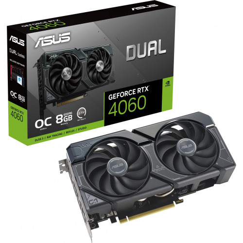 Видеокарта Asus GeForce RTX 4060 Dual OC DUAL-RTX4060-O8G