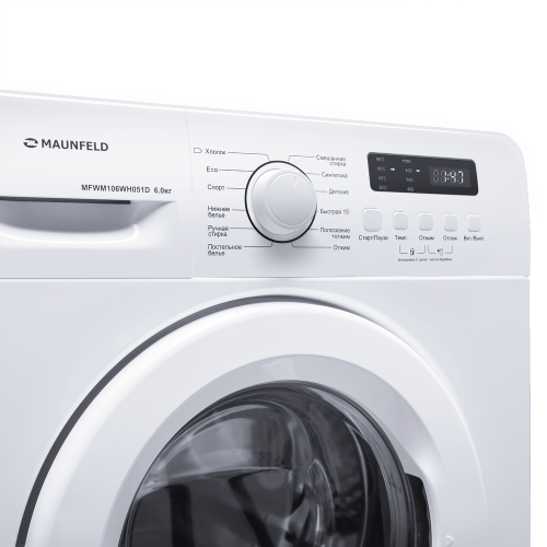 Стиральная машина Maunfeld MFWM106WH051D - фото 3