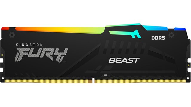 Оперативная память Kingston Fury Beast DDR5 RGB 1x16Gb KF556C40BBA-16