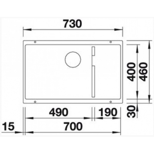 Мойка Blanco Subline 700-U Level Silgranit PuraDur, алюметаллик