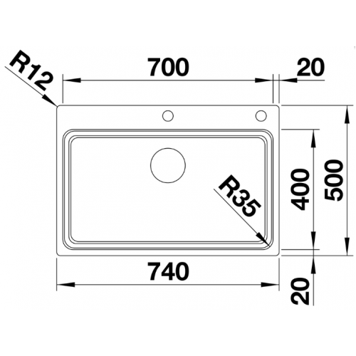 Мойка Blanco Etagon 700 IF/A нерж.сталь 524274