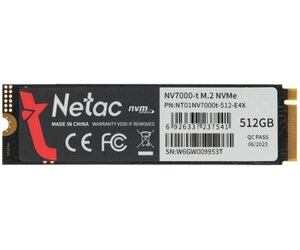 SSD накопитель NETAC NV7000-t NT01NV7000t-512-E4X