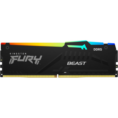 Оперативная память Kingston Fury Beast DDR5 RGB 1x16Gb KF556C40BBA-16