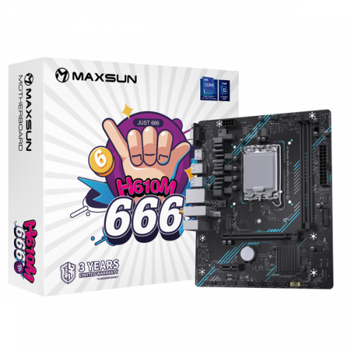 Материнская плата Maxsun H610M 666 WIFI6 D5