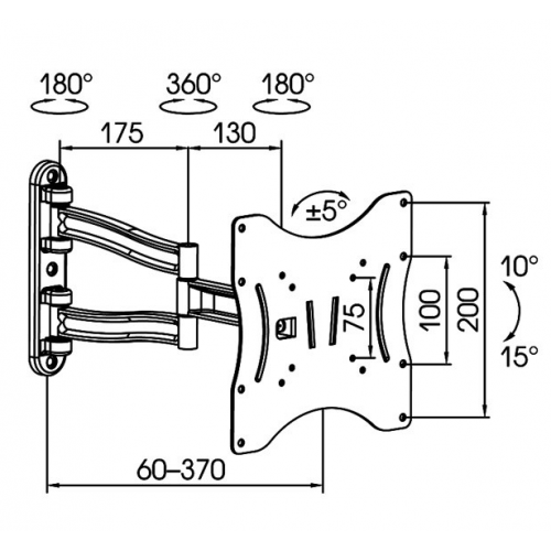 Кронштейн Kromax TECHNO-3