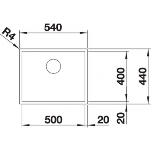 Мойка Blanco Zerox 500-IF Steel Durinox 523098