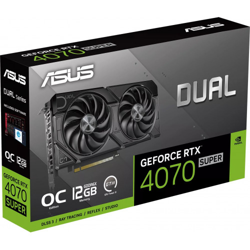 Видеокарта Asus GeForce RTX 4070 SUPER Dual EVO OC (DUAL-RTX4070S-O12G-EVO)