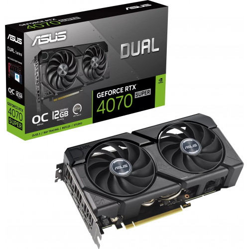 Видеокарта Asus GeForce RTX 4070 SUPER Dual EVO OC (DUAL-RTX4070S-O12G-EVO)
