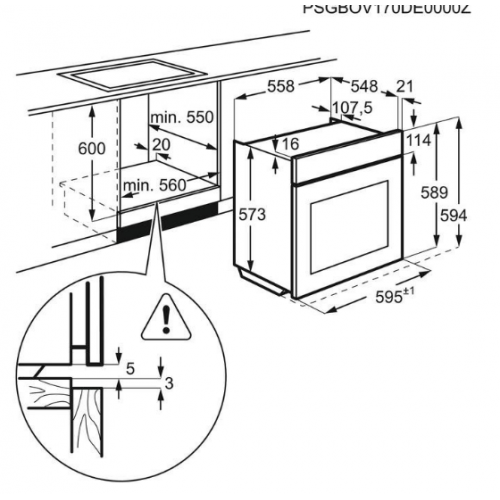 Духовой шкаф Electrolux EOD6C77WV