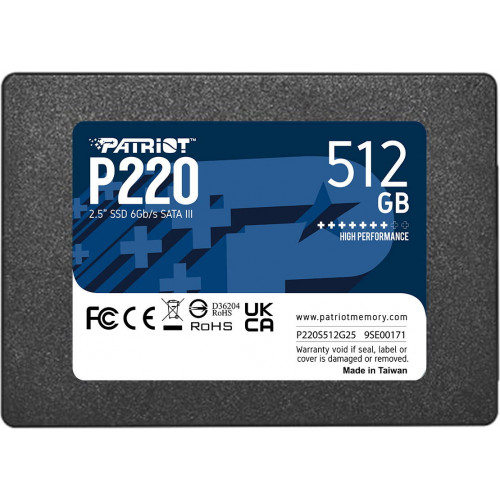 SSD Patriot Memory P220 P220S512G25 512 ГБ