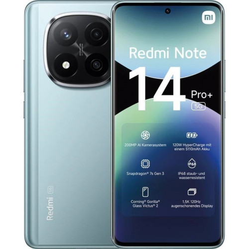 Смартфон Xiaomi Redmi Note 14 Pro Plus 512 ГБ / 12 ГБ Blue
