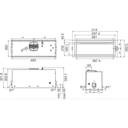 Вытяжка Elica Lane Sensor @ BL MAT/A/52