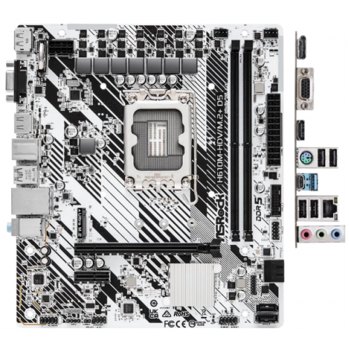 Материнская плата ASRock H610M-HDV/M.2+ D5