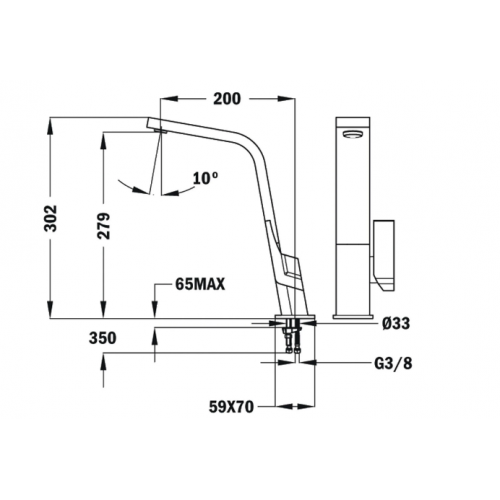 Смеситель TEKA IC 915 ICON, белый