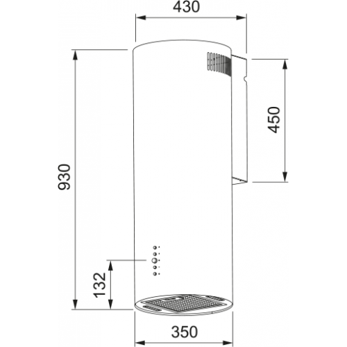 Вытяжка Franke AXIS 35 BK