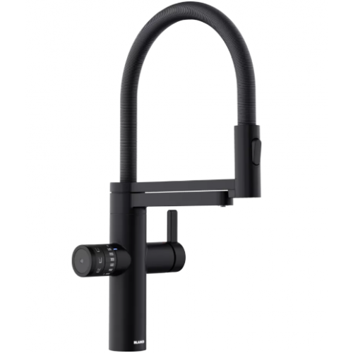 Смеситель Blanco EVOL-S Pro Soda черный матовый 526629