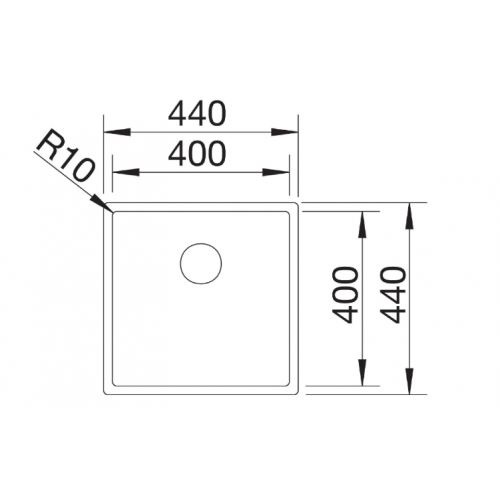 Мойка Blanco Claron 400-IF Durinox нержавеющая сталь 523389