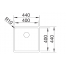 Мойка Blanco Claron 400-IF Durinox нержавеющая сталь 523389