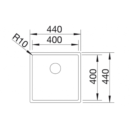 Мойка Blanco Claron 400-IF нержавеющая сталь 521572