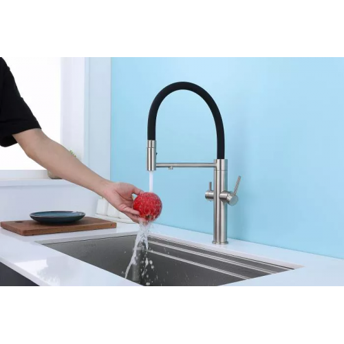 Смеситель PAULMARK NEXUS-BS брашированная сталь (Ne213999-BS)