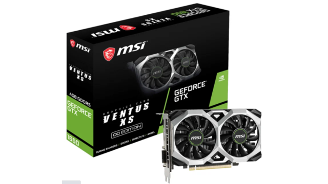 Видеокарта MSI GeForce GTX 1650 GTX 1650 VENTUS XS 4G OC