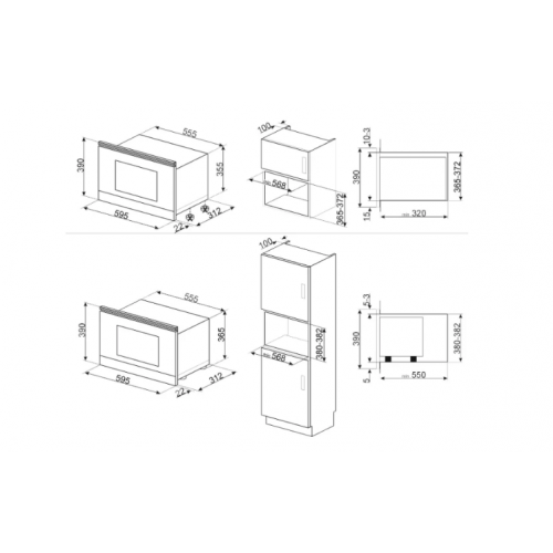 Микроволновая печь smeg MP122B3