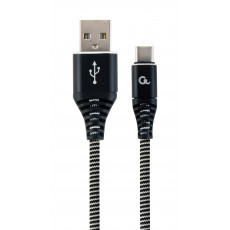Кабель GEMBIRD USB Type-C to USB CC-USB2B-AMCM-2M-BW 2 метра, black/white