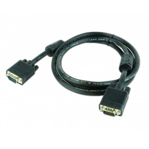 Кабель VGA удлинитель 1,8m GEMBIRD CC-PPVGAX-6B  HD15M/HD15F black bulk