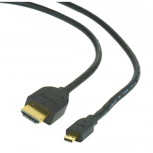 Кабель HDMI A-D (микро) 1.8m GEMBIRD CC-HDMID-6 cable,bulk package - фото 1