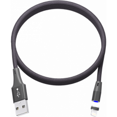 Кабель USB 2.0 AM Lightning, длина 1м., 2А, Ritmix RCC-522 Magnet Black