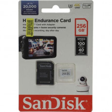 Память micro Secure Digital Card 256Gb class10 SanDisk 100MB/s High Endurance microSDXC U3 [SDSQQNR-256G-GN6IA]