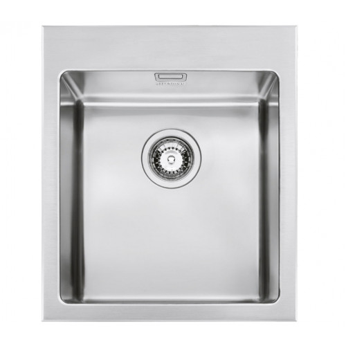Врезная кухонная мойка smeg VQR40RS 40.7х50см нержавеющая сталь - фото 1