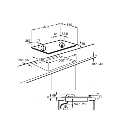 Поверхность Electrolux GEE 363 MX
