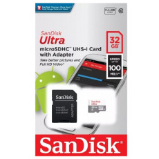 Память micro Secure Digital Card  32Gb class10 SanDisk [SDSQUNR-032G-GN6TA]