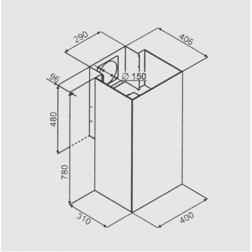 Вытяжка VDB Cube P Black