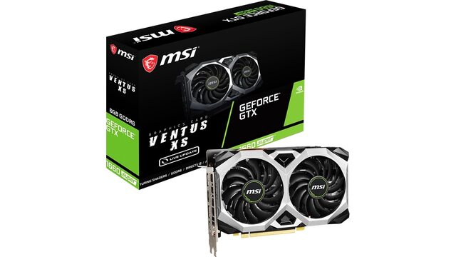 Видеокарта MSI GeForce GTX 1660 SUPER VENTUS XS 6 ГБ