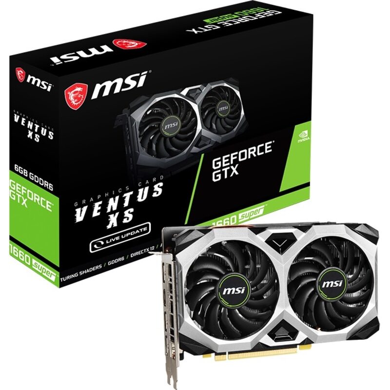 Видеокарта MSI GeForce GTX 1660 SUPER VENTUS XS 6 ГБ